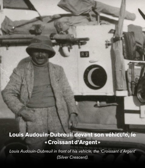 Image avec La Citroën-Kégresse K1« Croissant d’Argent » et Louis Audouin-Dubreuil et descripton d'image