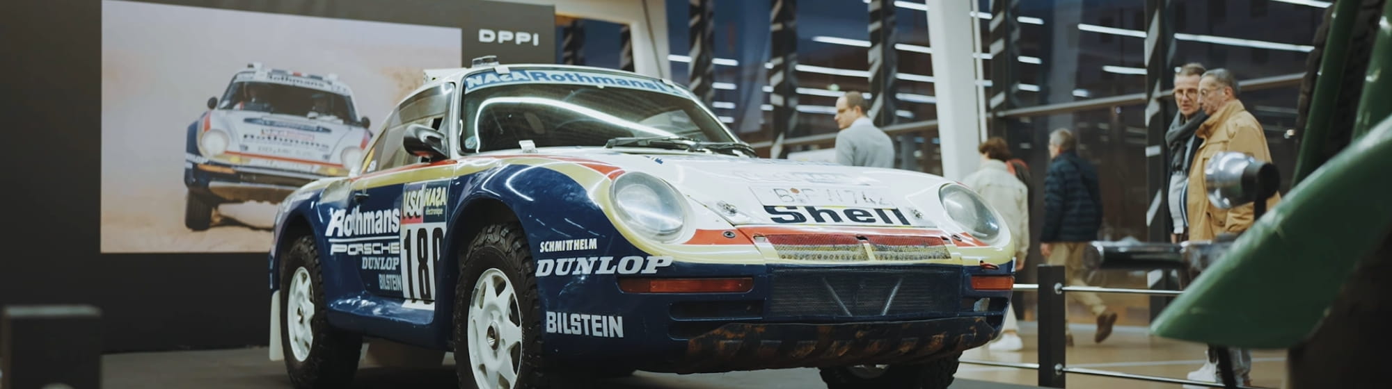 Rene Metge's Porsche 959 at the 2024 edition of Rétromobile