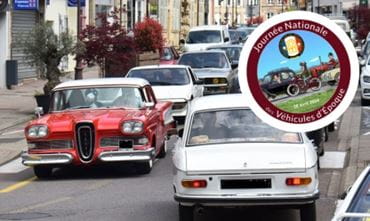 line of classic cars and fnve logo 