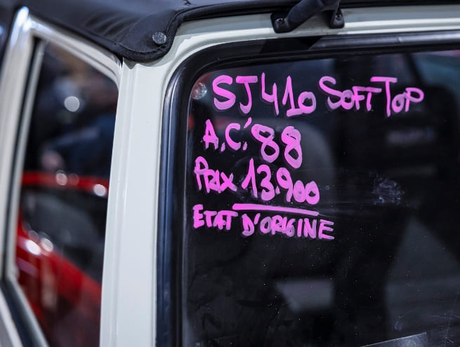 Informations sur la vente de la voiture