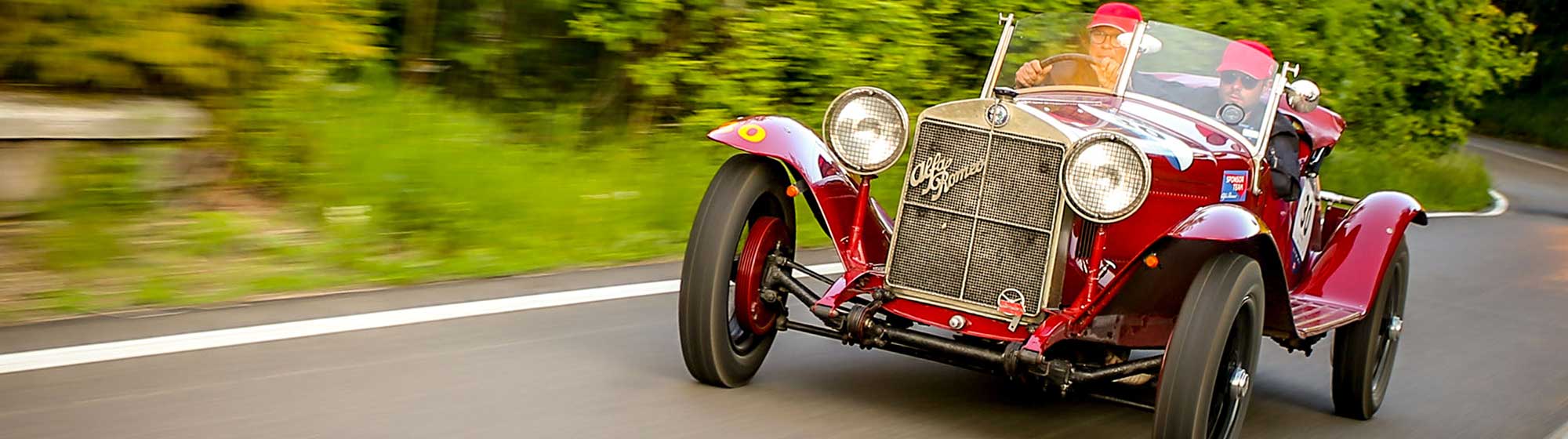 Voiture de collection Alfa Romeo 6C 1500 Super Sport présenté par FCA Heritage lors de Rétromobile