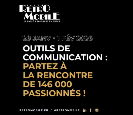 Infographic communication tool for Rétromobile 2026 FR