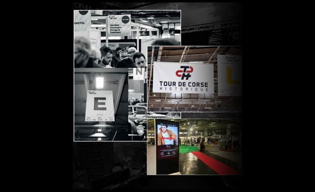 Photographies de la signalétique commerciale à l'intérieur du salon