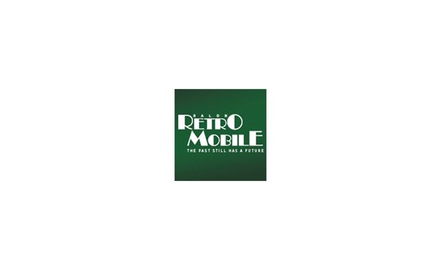 Retromobile logo in square format on green background